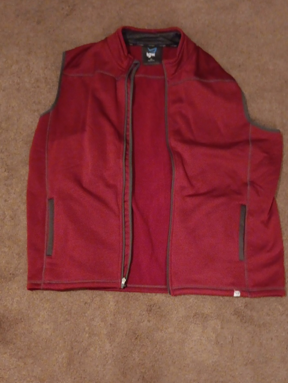 Men's Red Fleece Vest by IGW